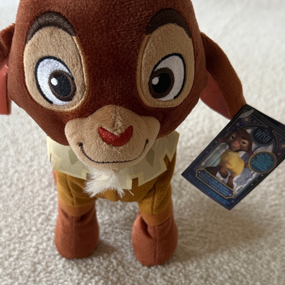 Plush Animal Toy - Brown and Cream